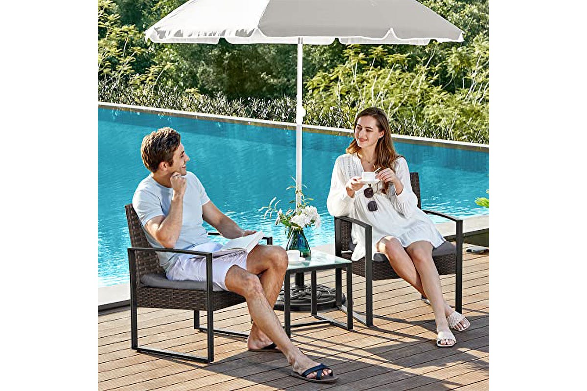 Songmics Garden Furniture Set | Black/Grey-2