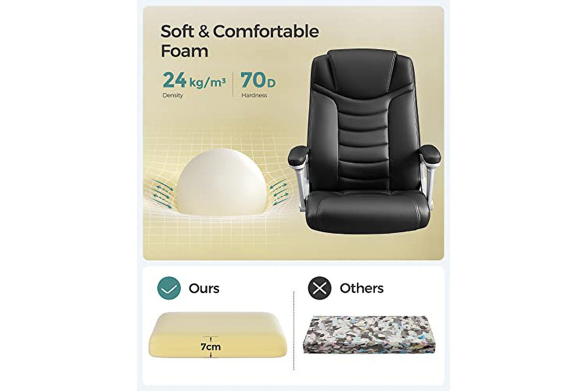 Songmics Ergonomic Office Chair with Adjustable Height | Black-6