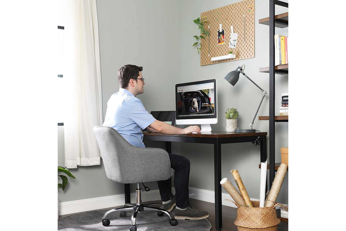 Songmics Office Chair with Adjustable Height | Grey-2