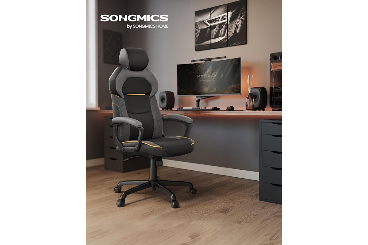 Songmics Office Chair with Adjustable Height | Classic Black-2