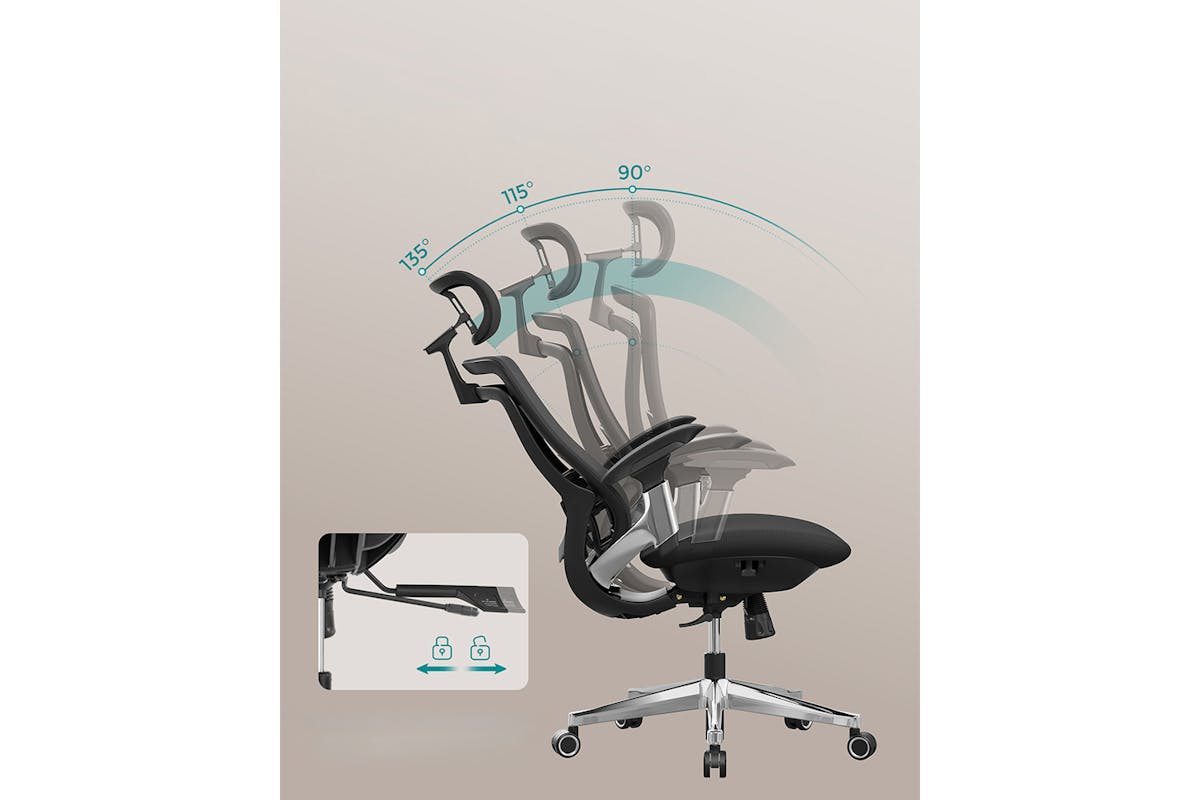 Songmics Ergonomic Office Chair | Ink Black-5