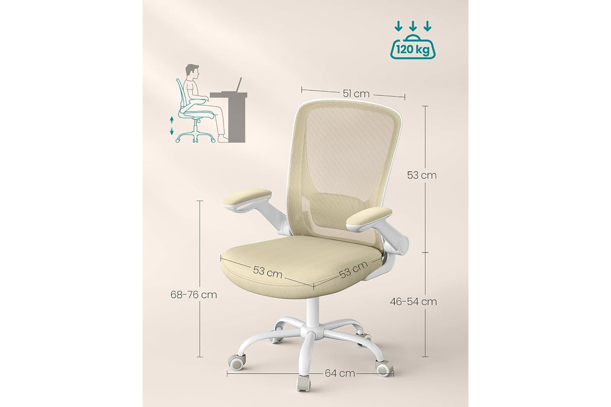 Songmics Ergonomic Office Chair | Oatmeal Beige-7