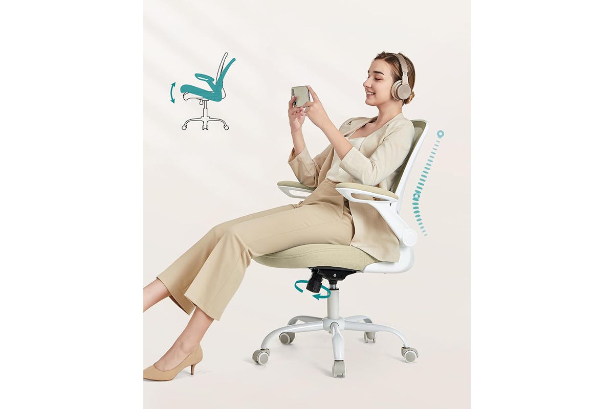 Songmics Ergonomic Office Chair | Oatmeal Beige-4
