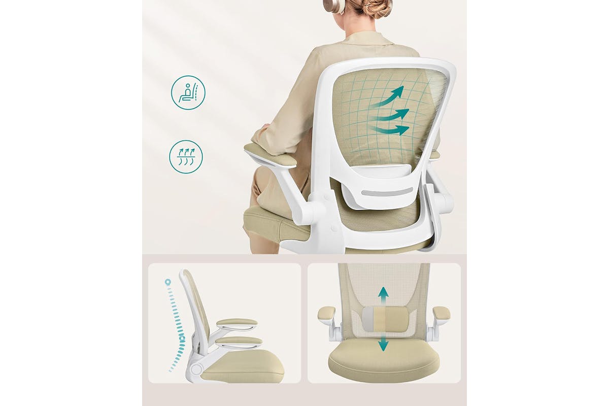Songmics Ergonomic Office Chair | Oatmeal Beige-6