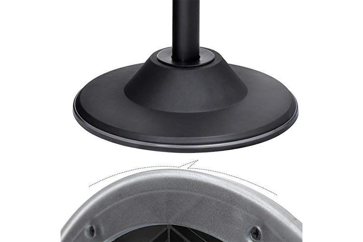 Songmics Ergonomic 360° Swivel Office Stool with Non-Slip Floor Ring | Black-7