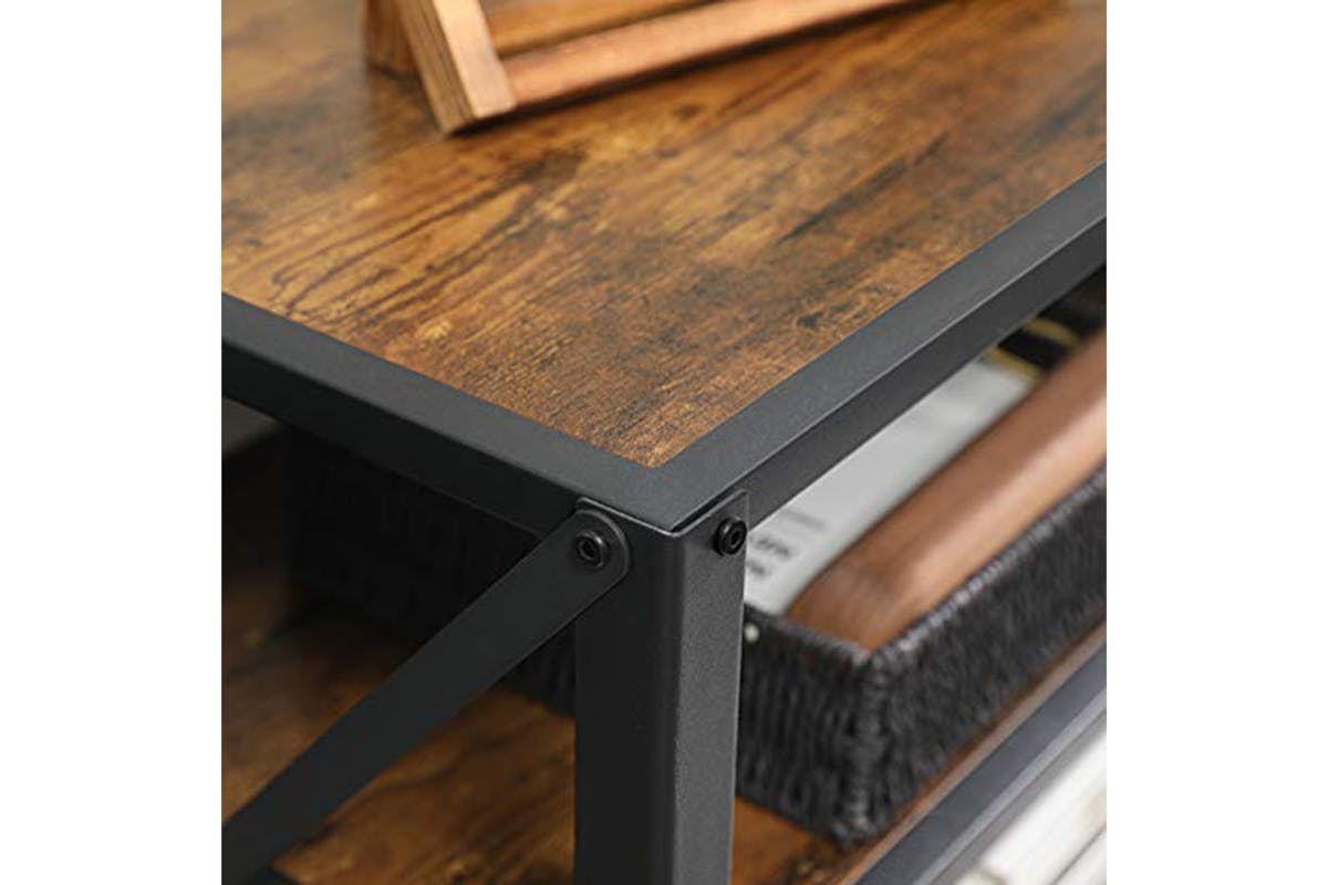 Vasagle TV Unit | Rustic | Brown/Black-4