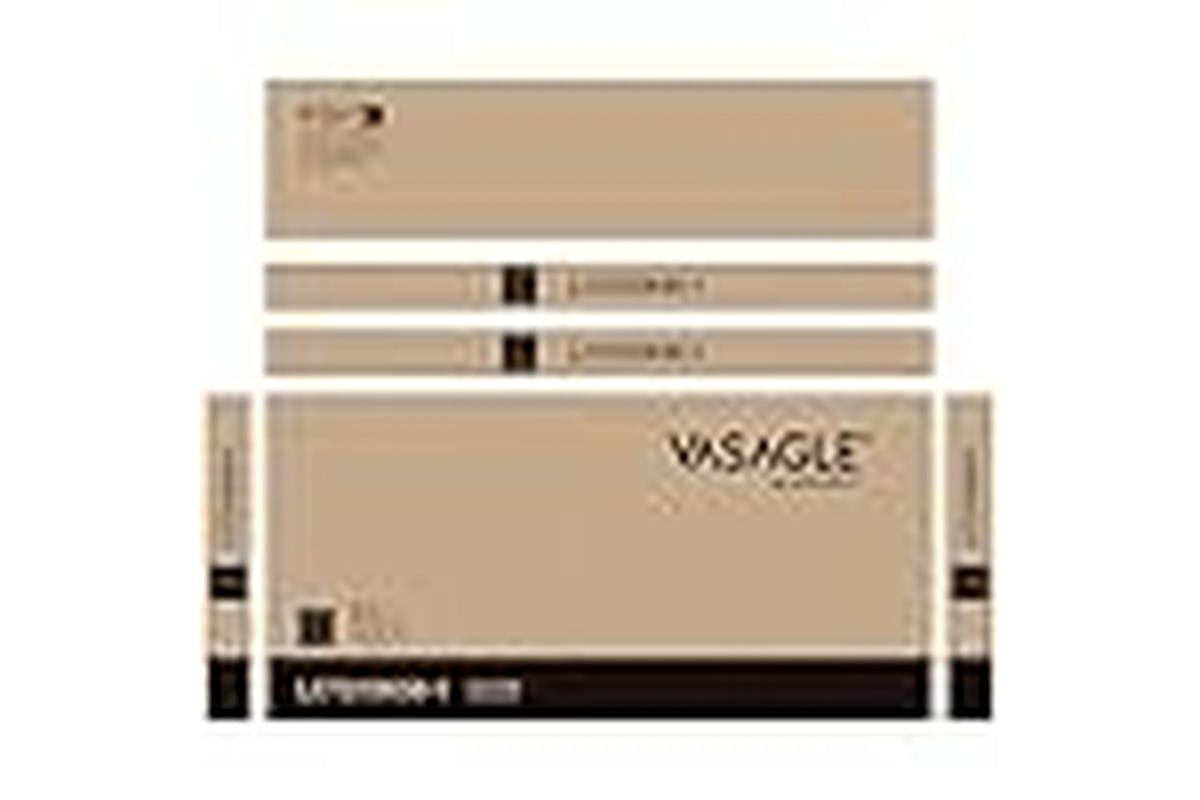Vasagle Coffee Table | Steel & Particleboard | Camel Brown & Black | 120 X 60 X 48-62 Cm-7