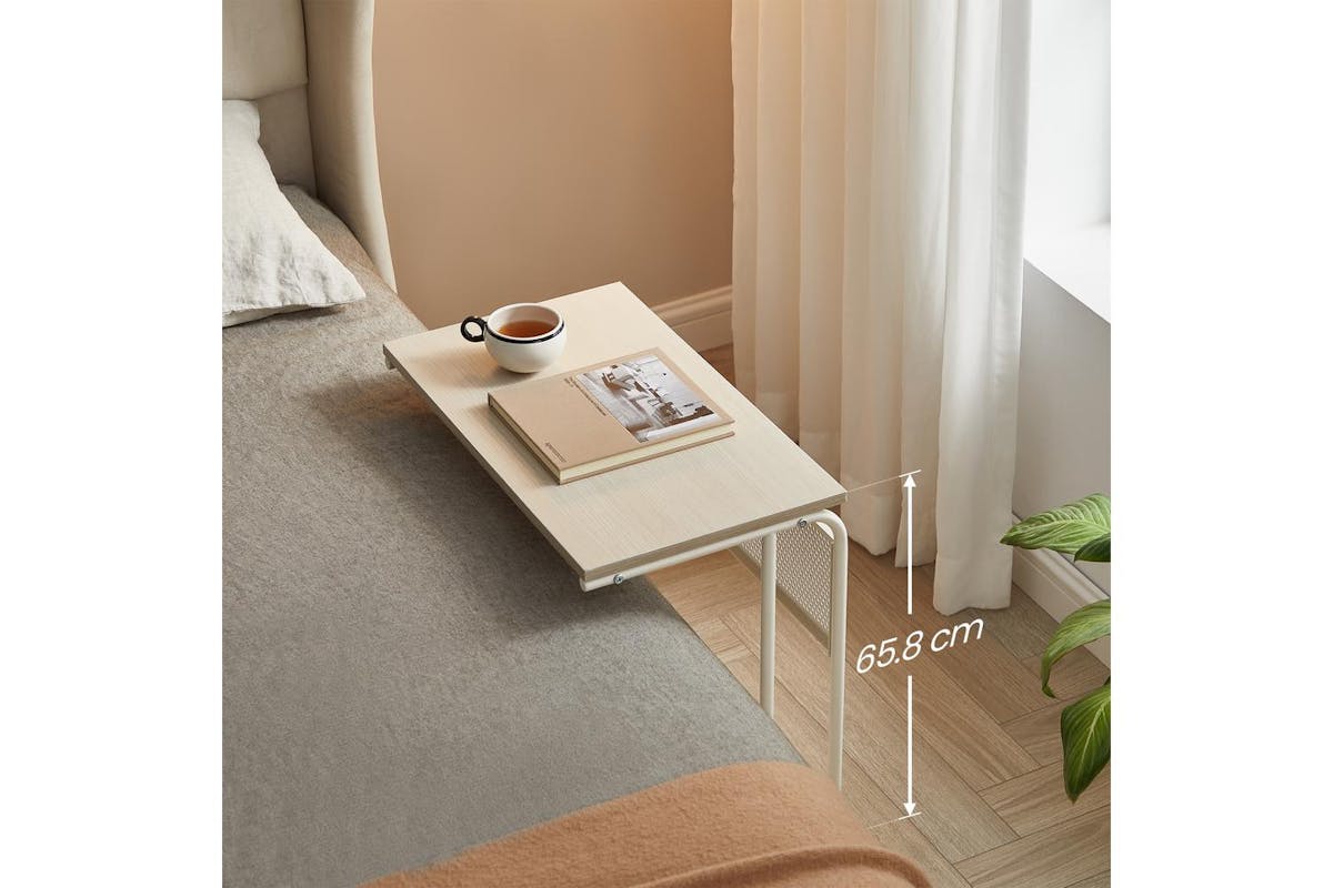 Vasagle End Table | Side Table | Cream White | 55 X 24 X 66cm-3