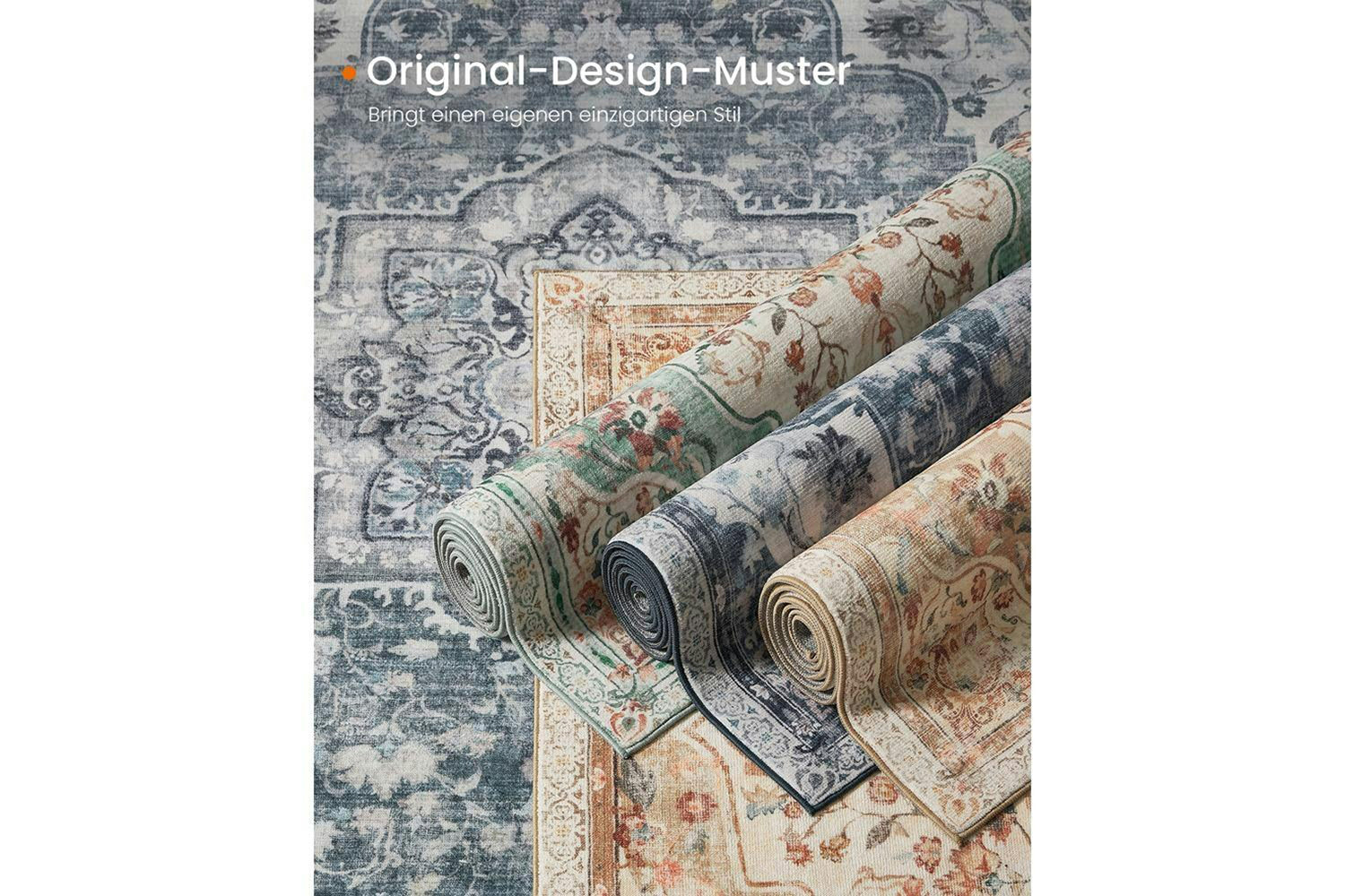 Songmics | Vintage Area Rug | Brown/Beige | 120 x 170 cm-2
