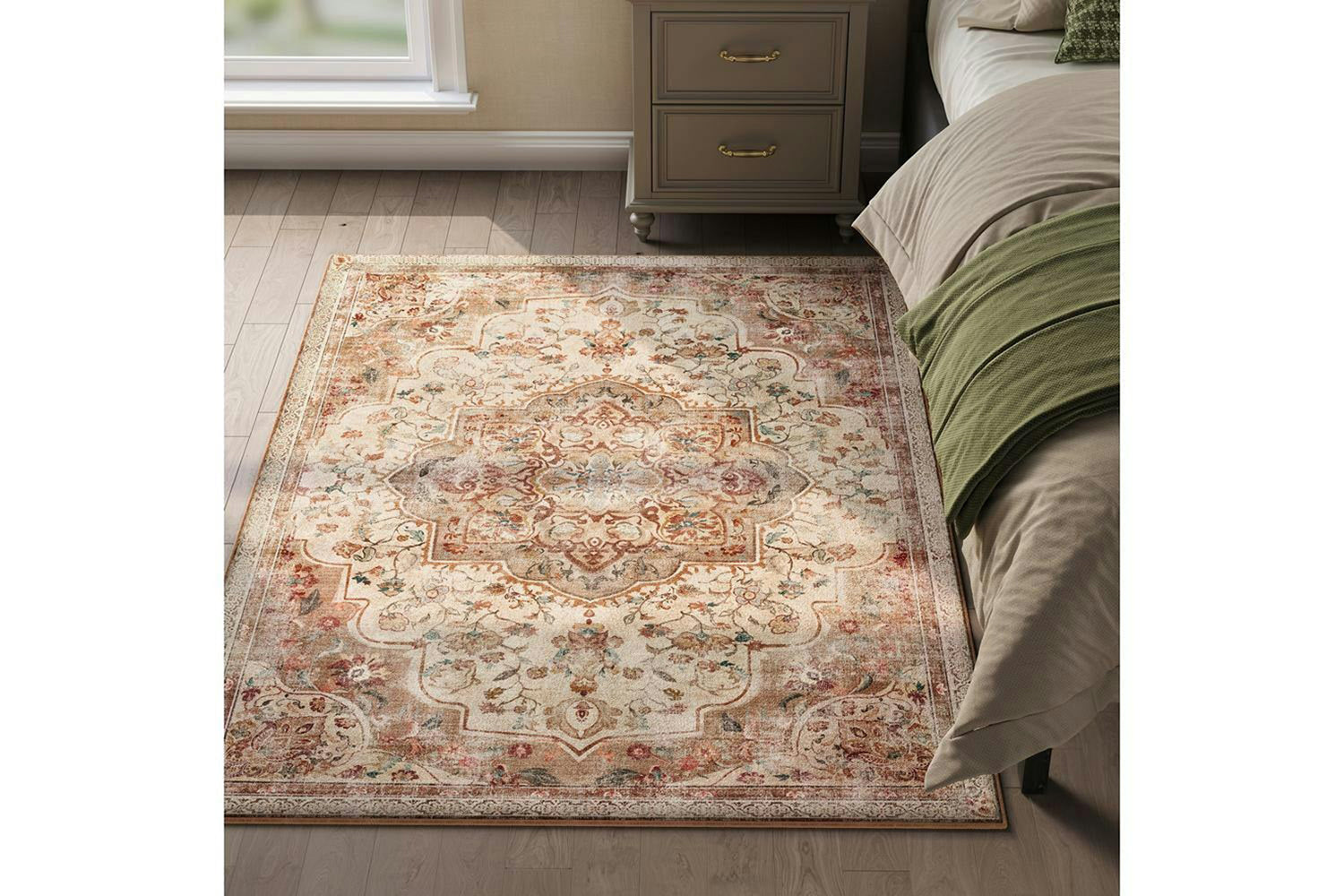 Songmics | Vintage Area Rug | Brown/Beige | 120 x 170 cm-5