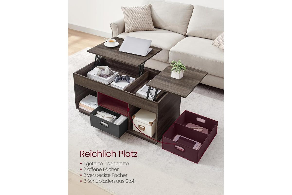 Coffee Table | Coffee Table | Steel And Chipboard | 100 X 50 X 48 Cm-5
