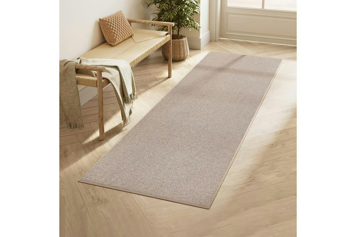 Songmics | Imitation Jute Rug | Brown | 80 x 200 cm-2