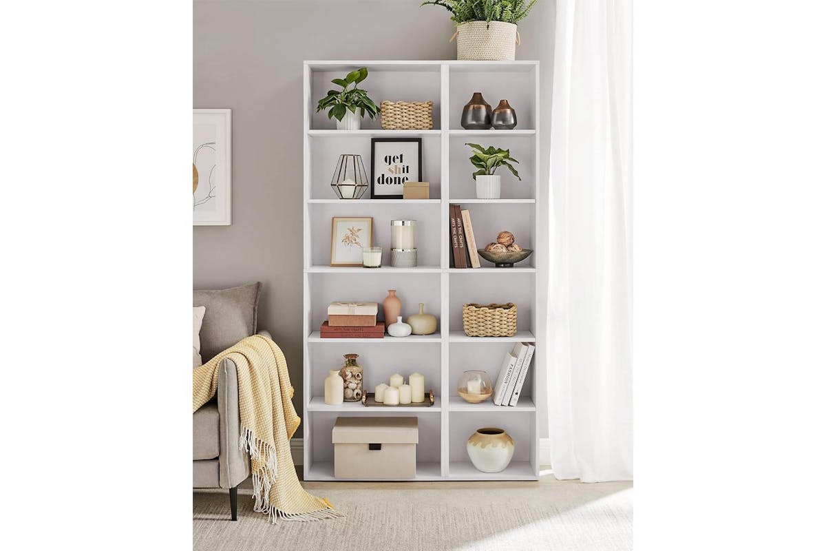 Vasagle Bookcase | Wood Chipboard | White | 24 X 60 X 178.5 Cm-7