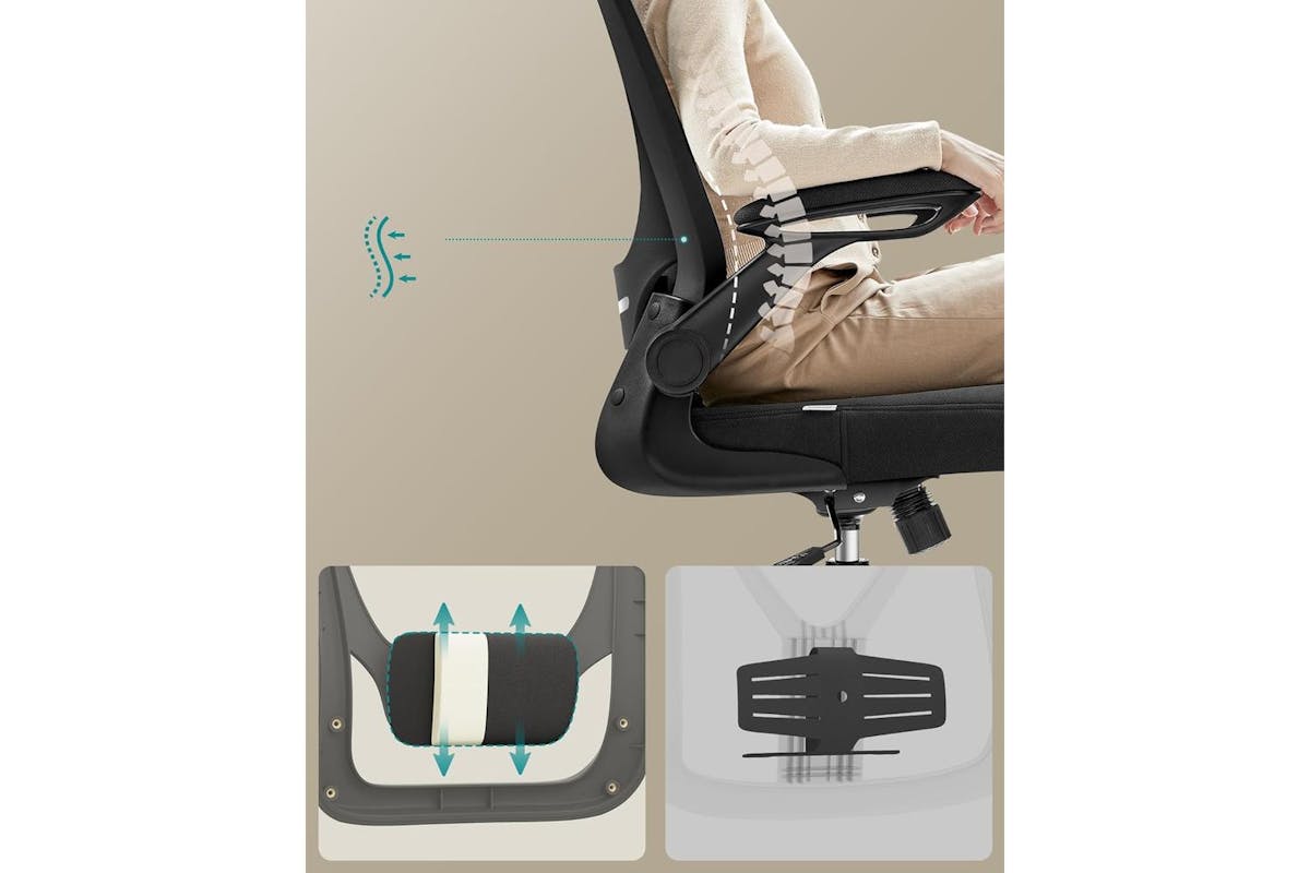 Office Chair | Office Chair | Plastic Foam Nylon Steel | 64 X 64 X 115-130 Cm-3