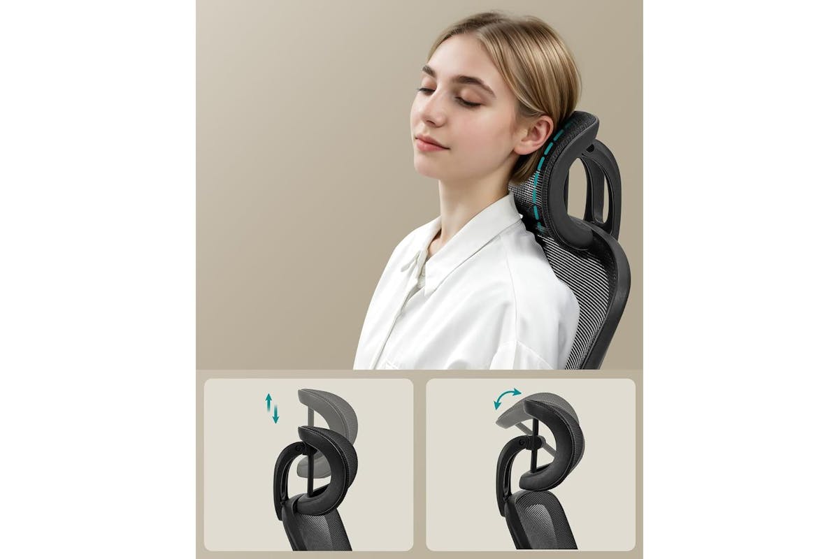 Office Chair | Office Chair | Plastic Foam Nylon Steel | 64 X 64 X 115-130 Cm-4