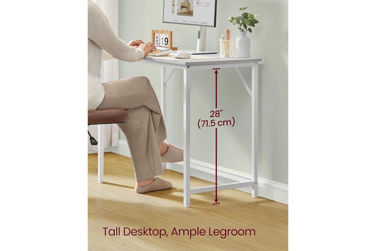 Computer Desk | Home Office Desk | Maple White | 100cm-3