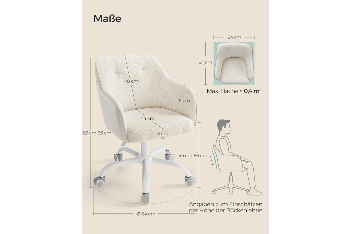 Office Chair | Office Chair | Velvet | Cappuccino Beige-3