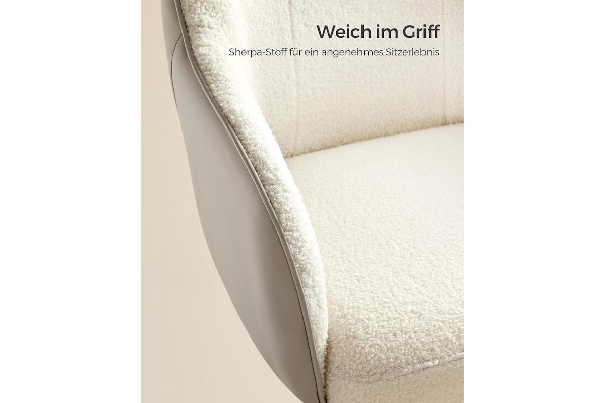 Office Chair | Office Chair | Velvet | Cappuccino Beige-5