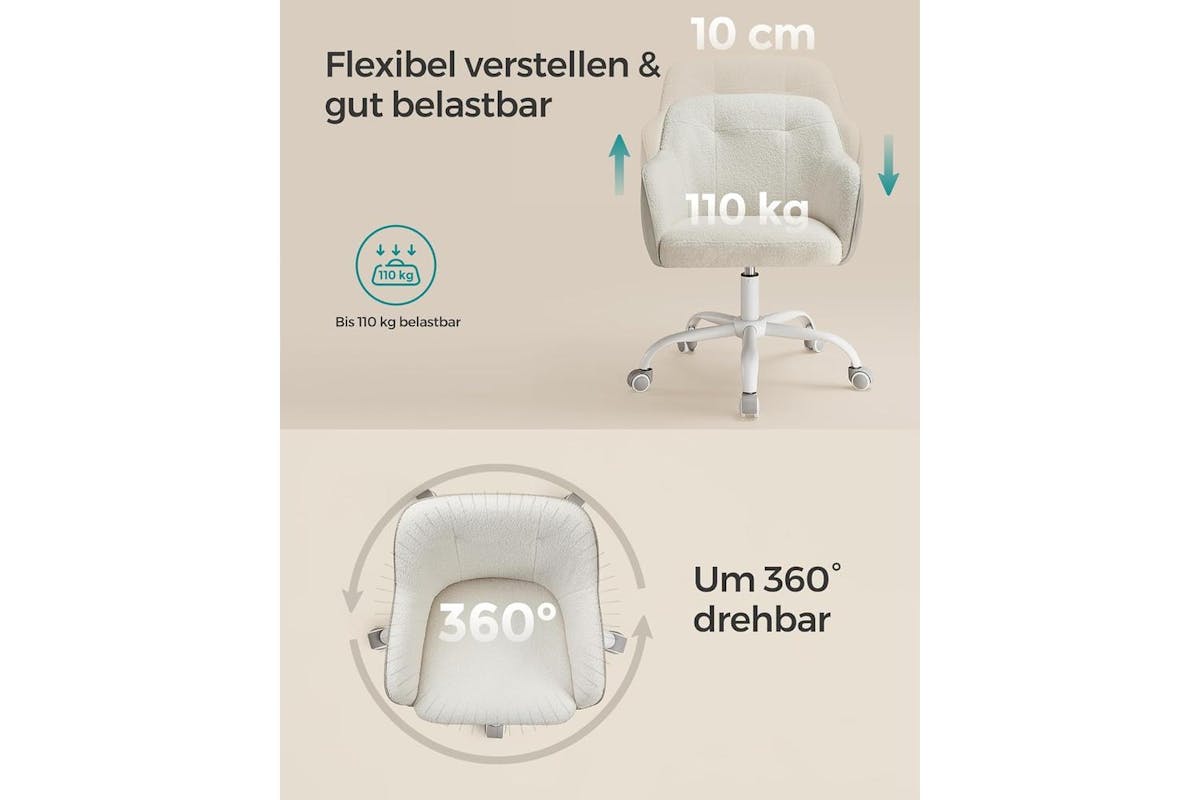 Office Chair | Office Chair | Velvet | Cappuccino Beige-7