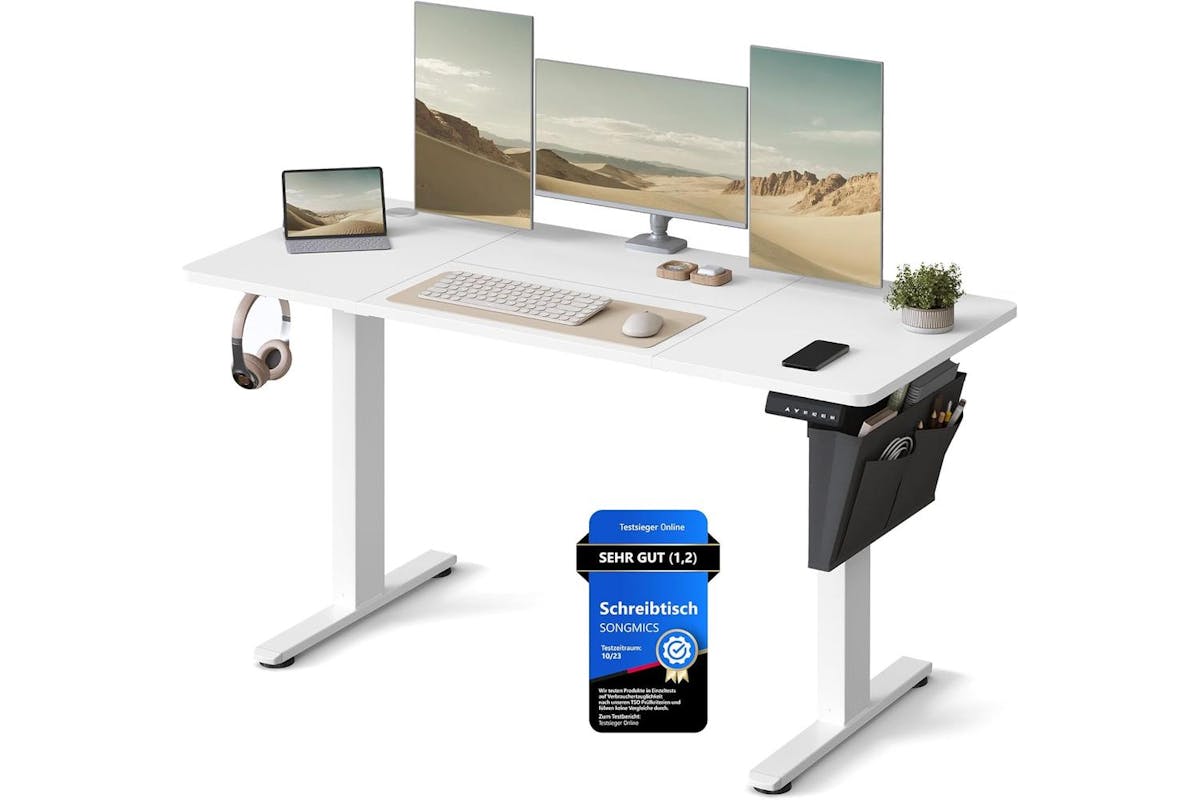 Standing Desk | Electric Desk | Particleboard And Steel | 60 X 140 Cm