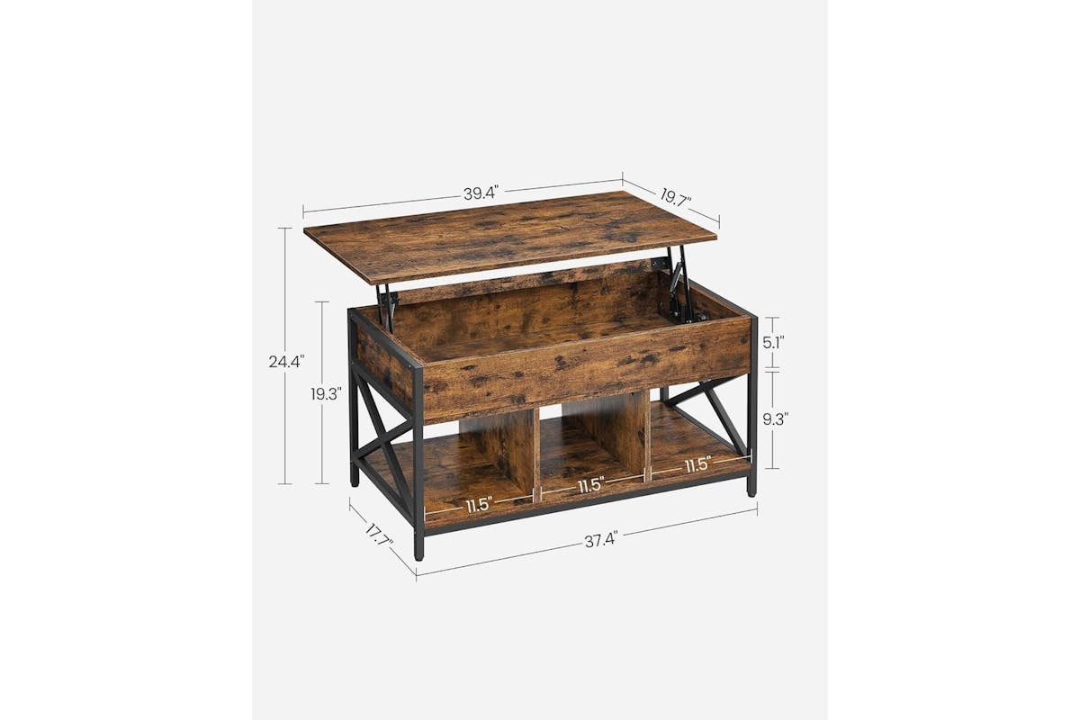 Coffee Table | Coffee Table | Steel And Particleboard | 100 X 50 Cm-2