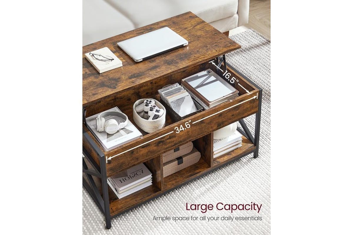 Coffee Table | Coffee Table | Steel And Particleboard | 100 X 50 Cm-5