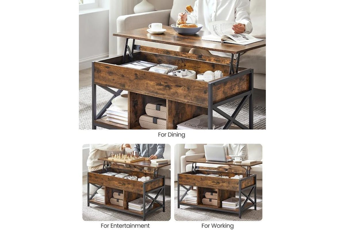 Coffee Table | Coffee Table | Steel And Particleboard | 100 X 50 Cm-7