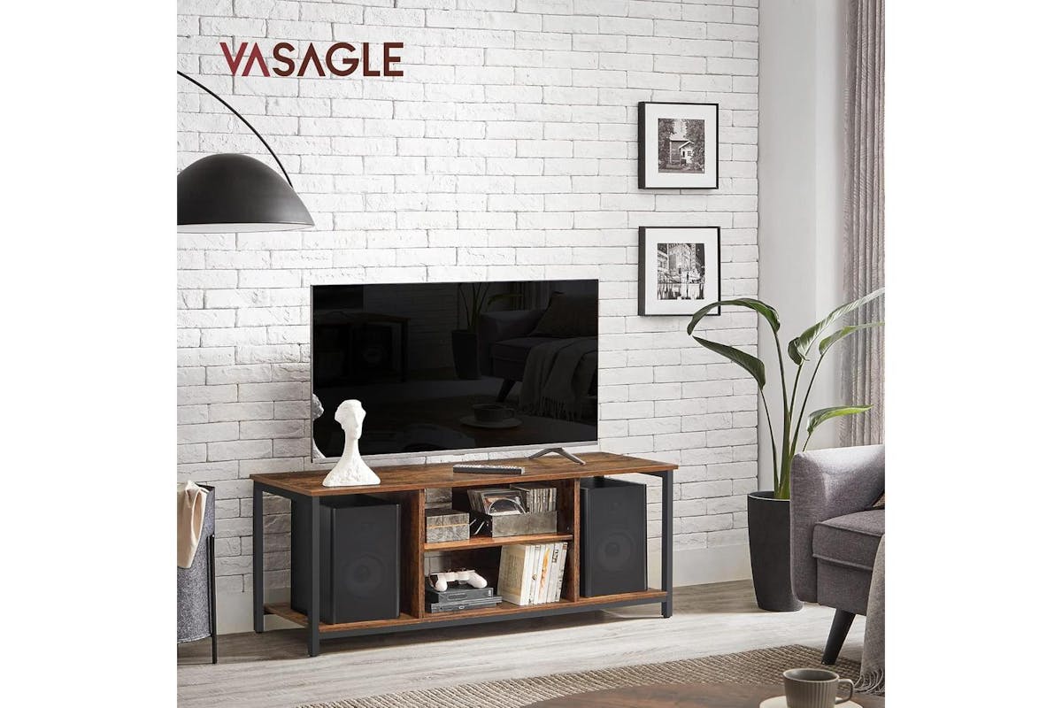 Tv Stand | Tv Unit | Particleboard And Steel | 120 X 40 X 50 Cm-2