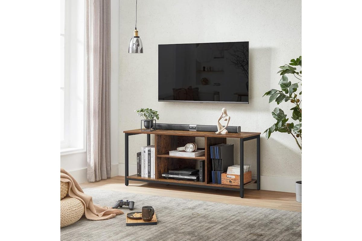 Tv Stand | Tv Unit | Particleboard And Steel | 120 X 40 X 50 Cm-3
