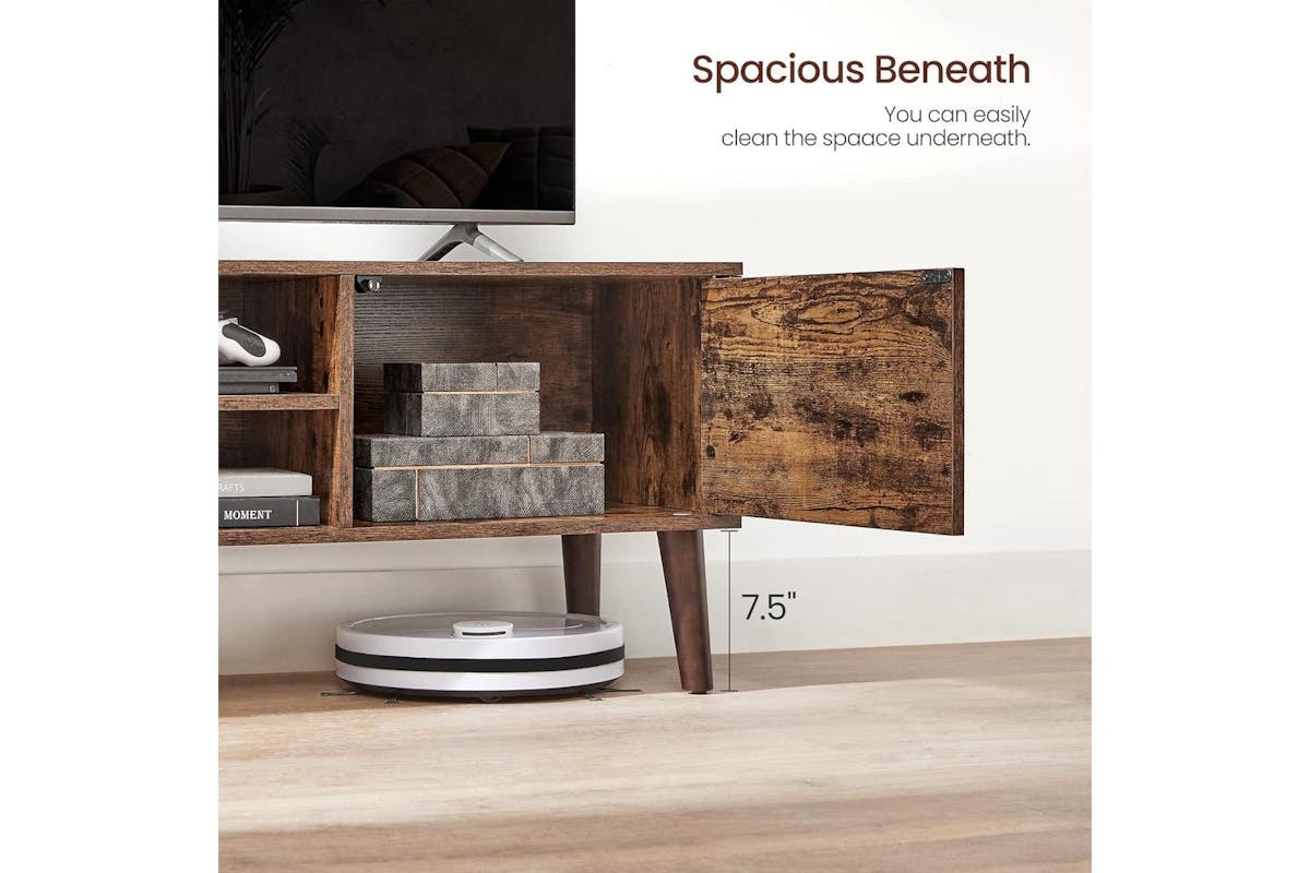 Vasagle Tv Stand | Particleboard Cabinet | Rustic Brown | 110 X 40 X 49 Cm-4