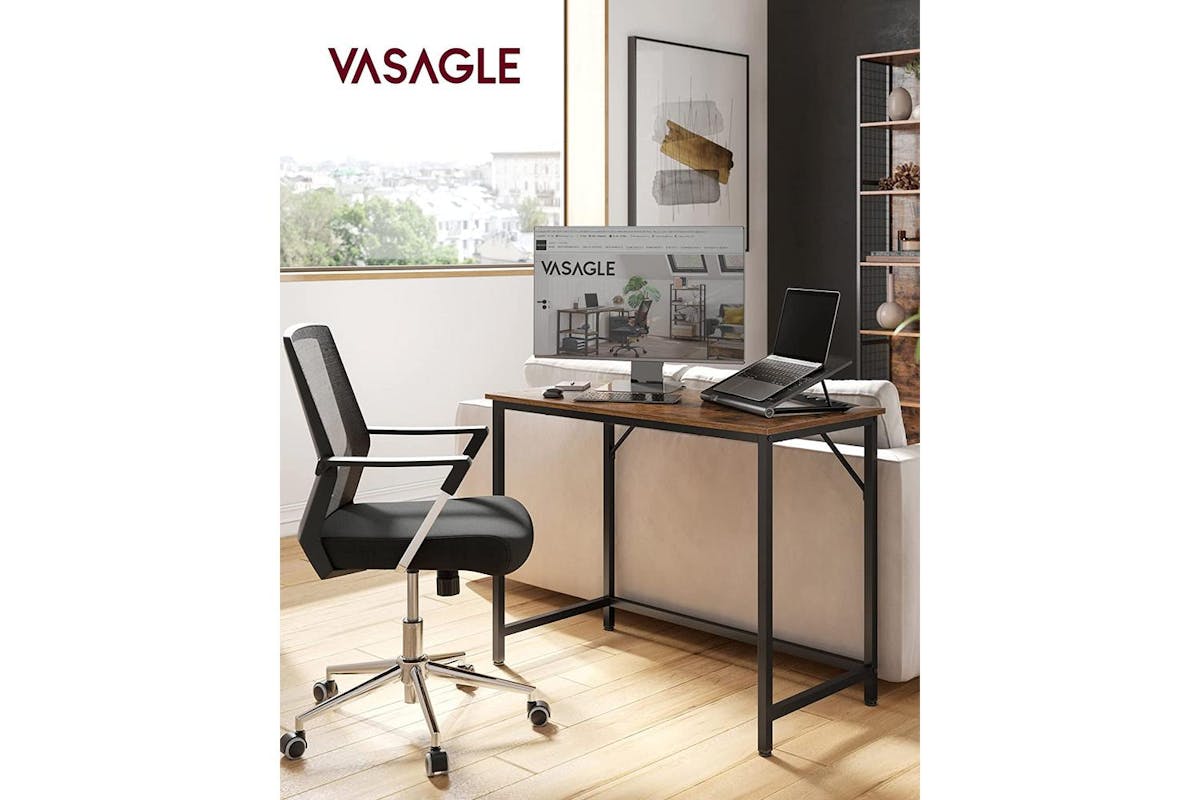 Vasagle Computer Desk | Particleboard And Steel | 100 X 50 Cm-5