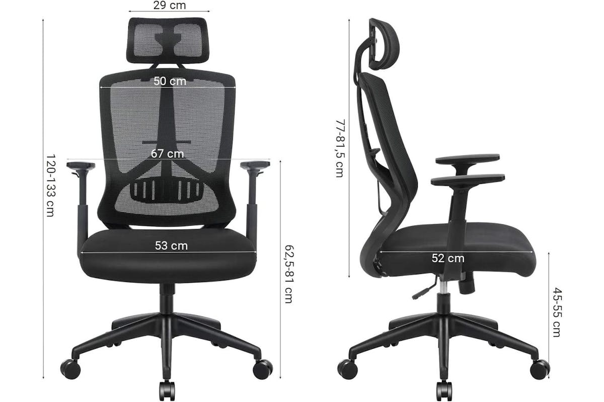 Office Chair | Office Chair | Mesh Fabric | Adjustable Height-3