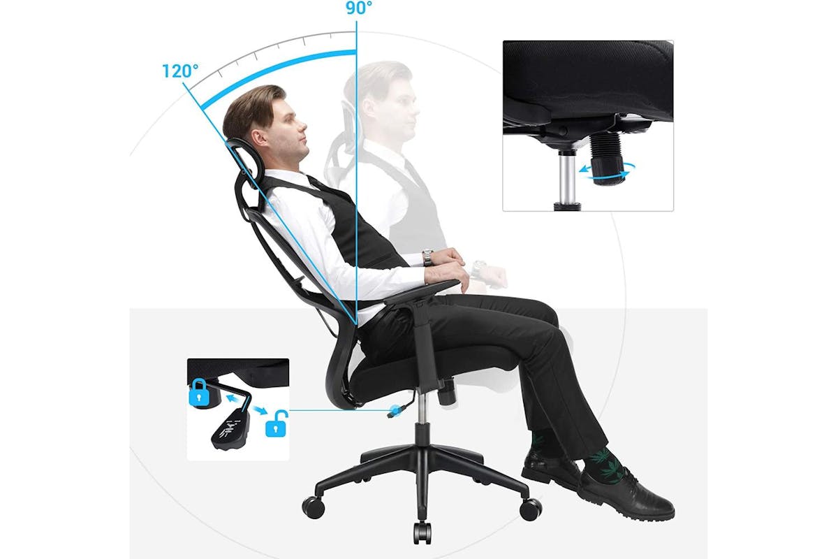 Office Chair | Office Chair | Mesh Fabric | Adjustable Height-4