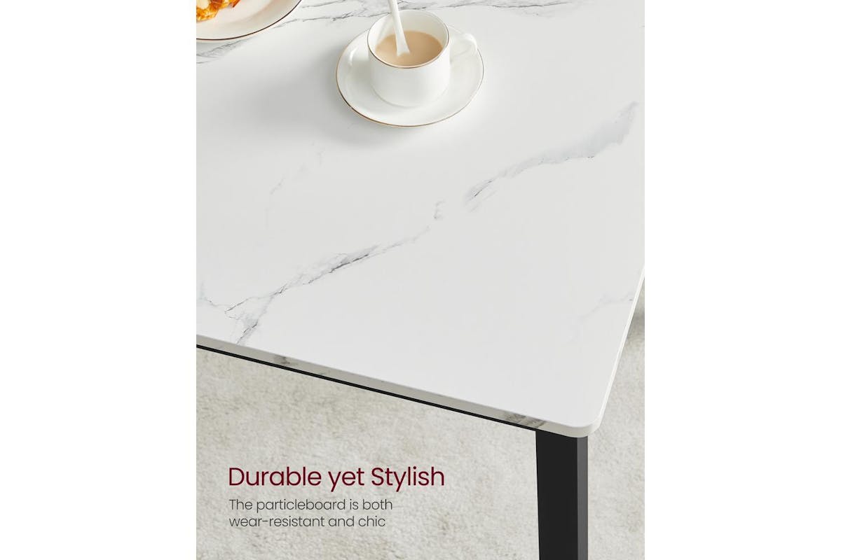 Vasagle Dining Table Set | Particleboard And Steel | 110 X 70 Cm-7