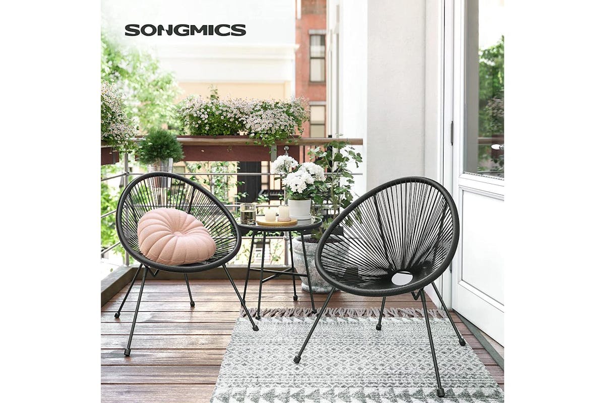 Garden Furniture Set | Outdoor Lounge Set | Pe Rattan | Black-4