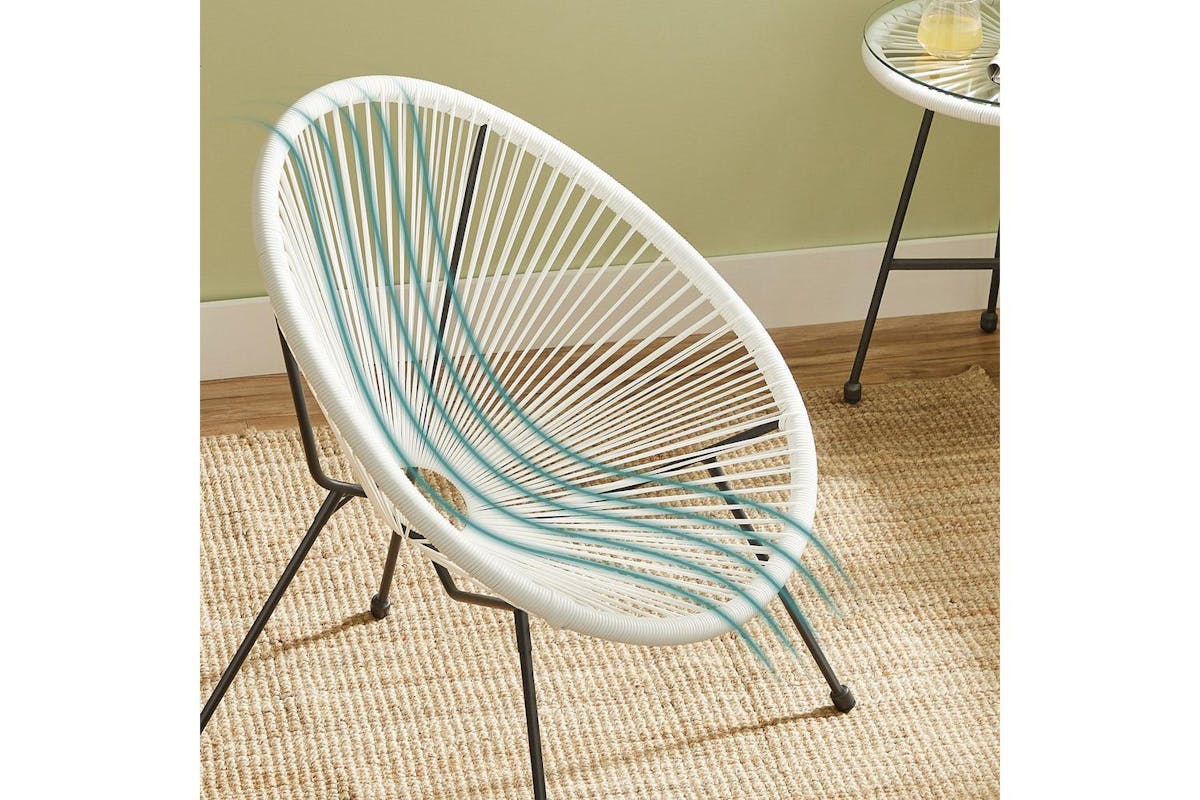 Garden Furniture Set | Outdoor Lounge Set | Polyethylene | White-6