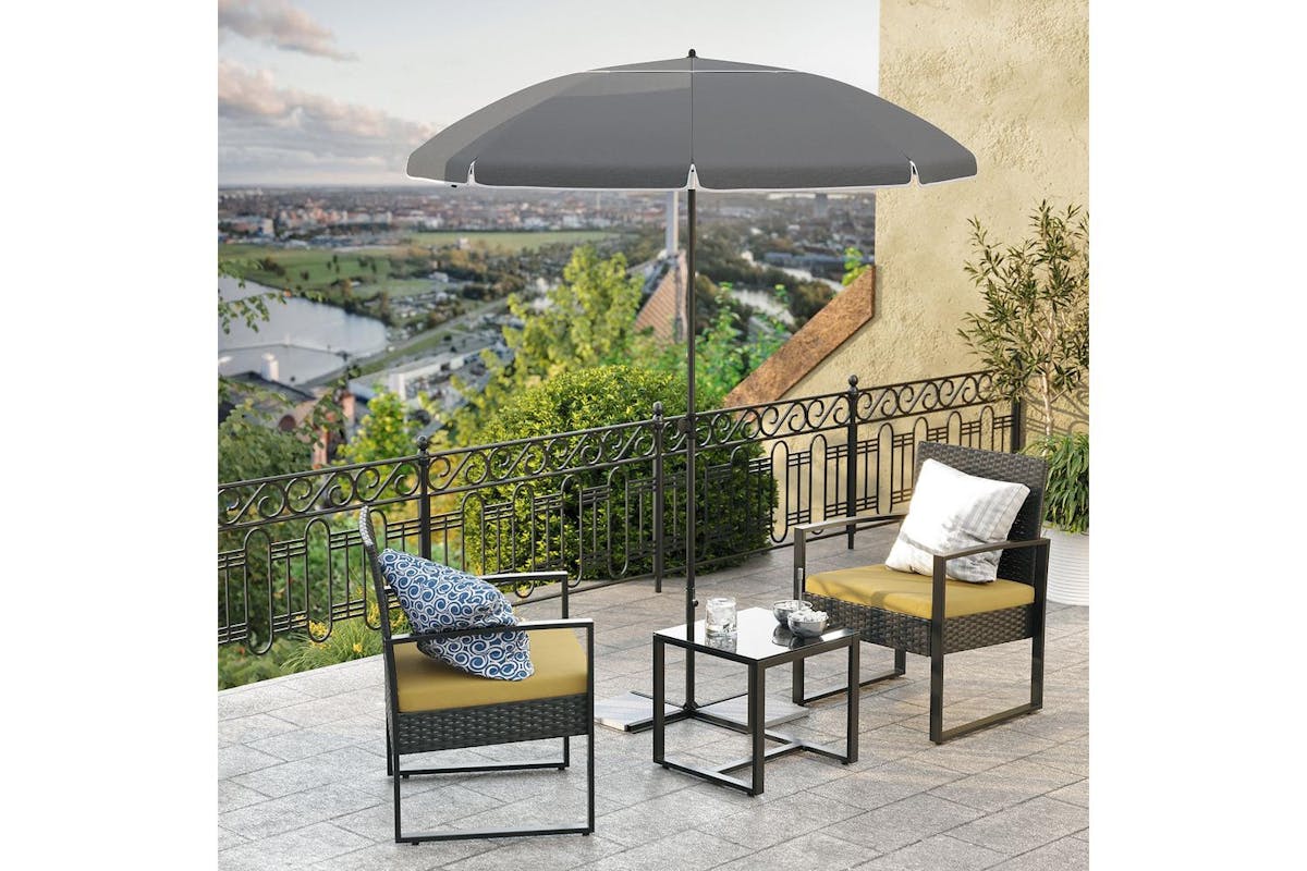 Patio Umbrella | Outdoor Parasol | Polyester Canopy | 1.8 Metre-4