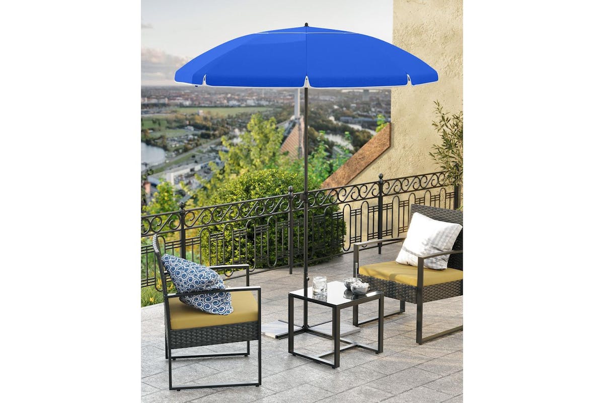 Beach Umbrella | Outdoor Parasol | Polyester Canopy | 1.8m-4