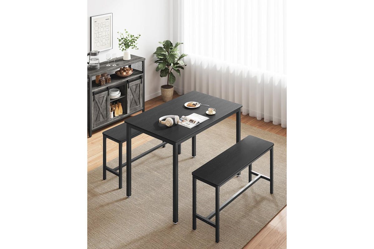 Vasagle Dining Table Set | Chipboard And Steel | 70 X 110 Cm-3