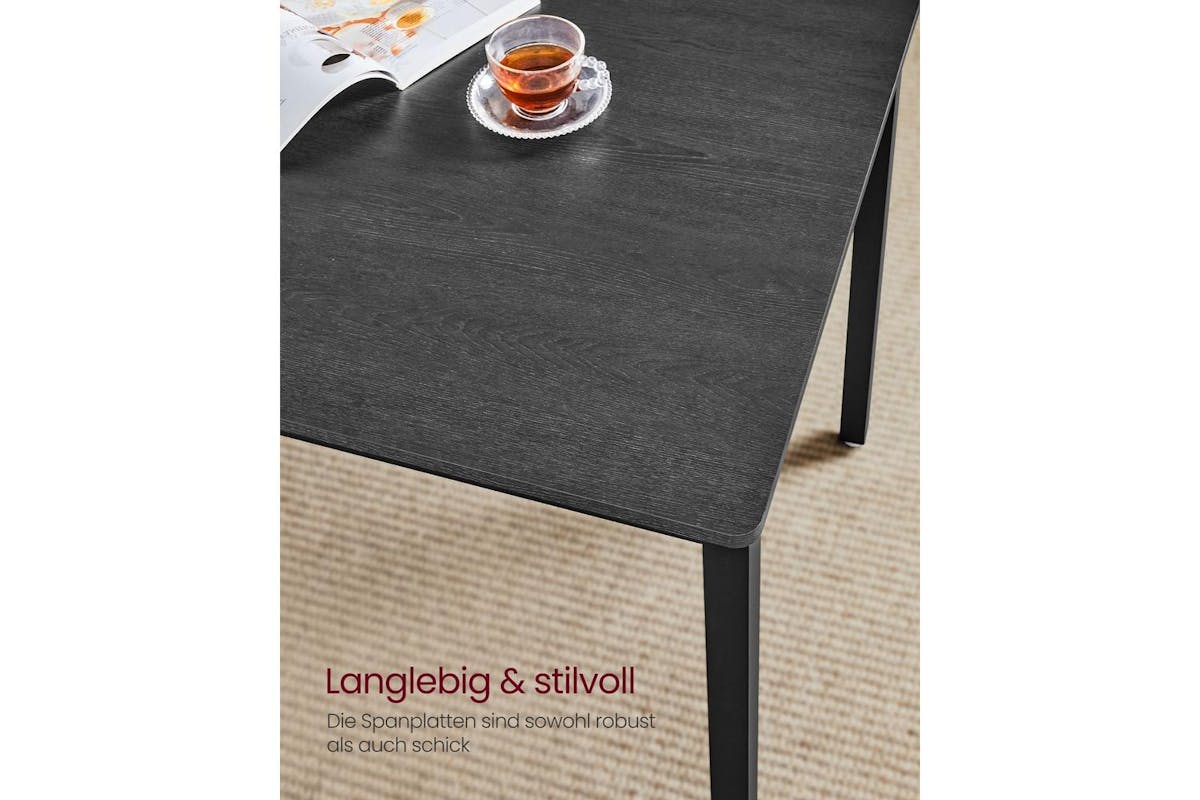 Vasagle Dining Table Set | Chipboard And Steel | 70 X 110 Cm-7