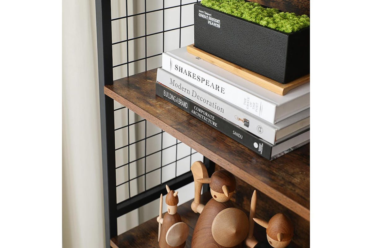 Vasagle Bookcase | Particleboard And Steel | 74 X 30 X 155 Cm-6