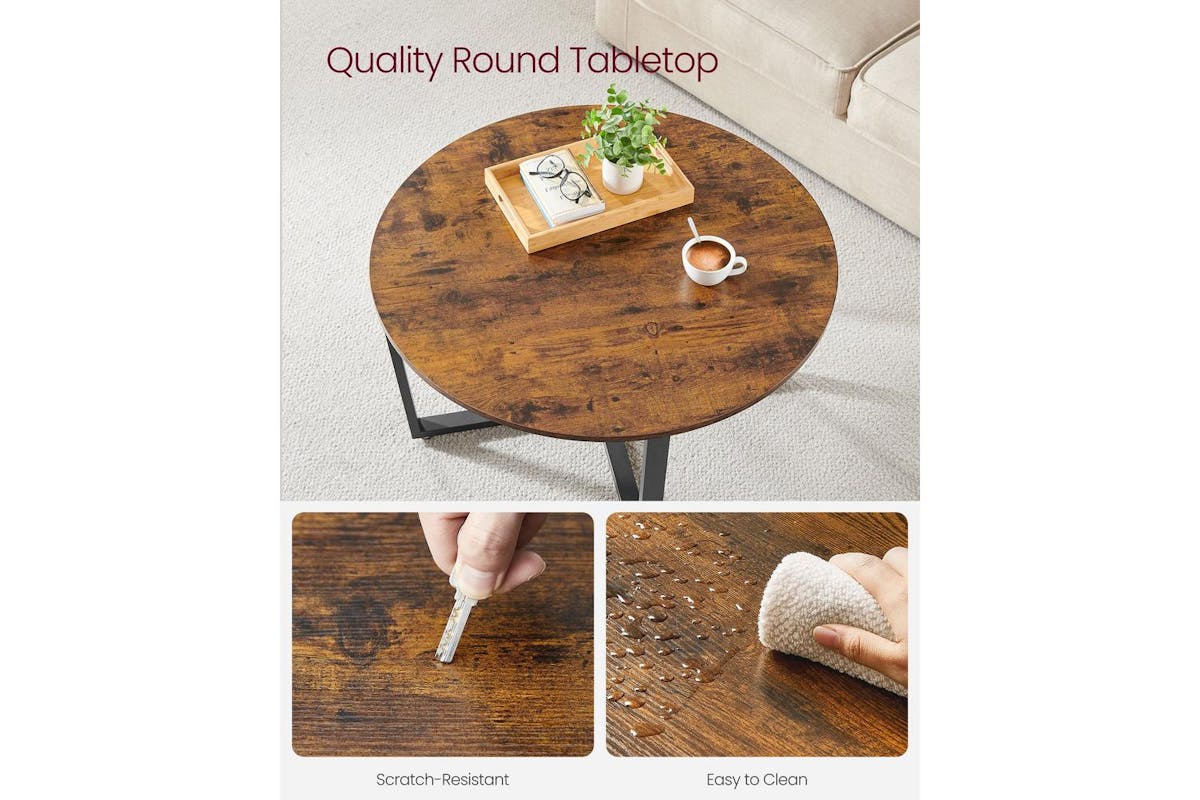 Coffee Table | Coffee Table | Particleboard And Steel | 88 X 47 Cm-3