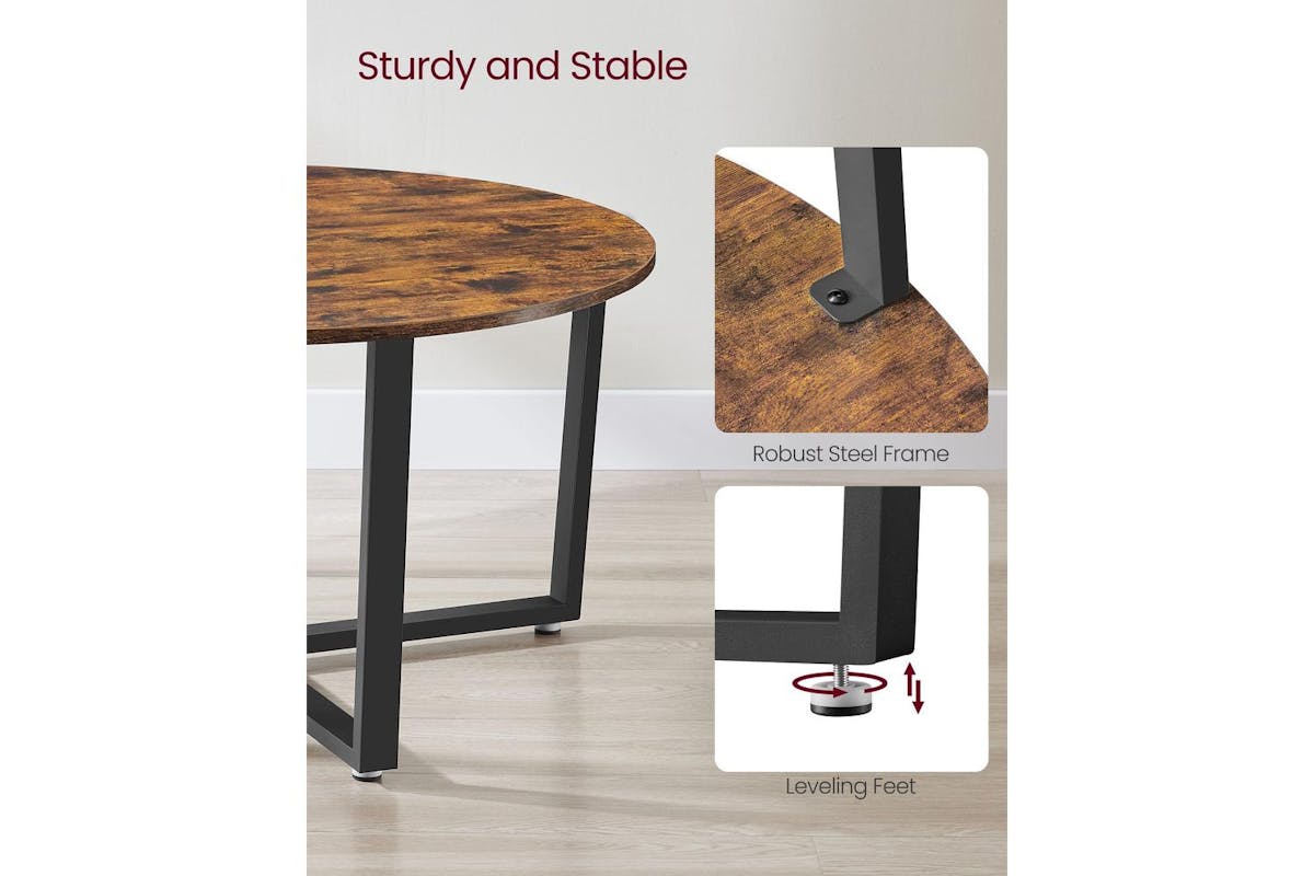 Coffee Table | Coffee Table | Particleboard And Steel | 88 X 47 Cm-4