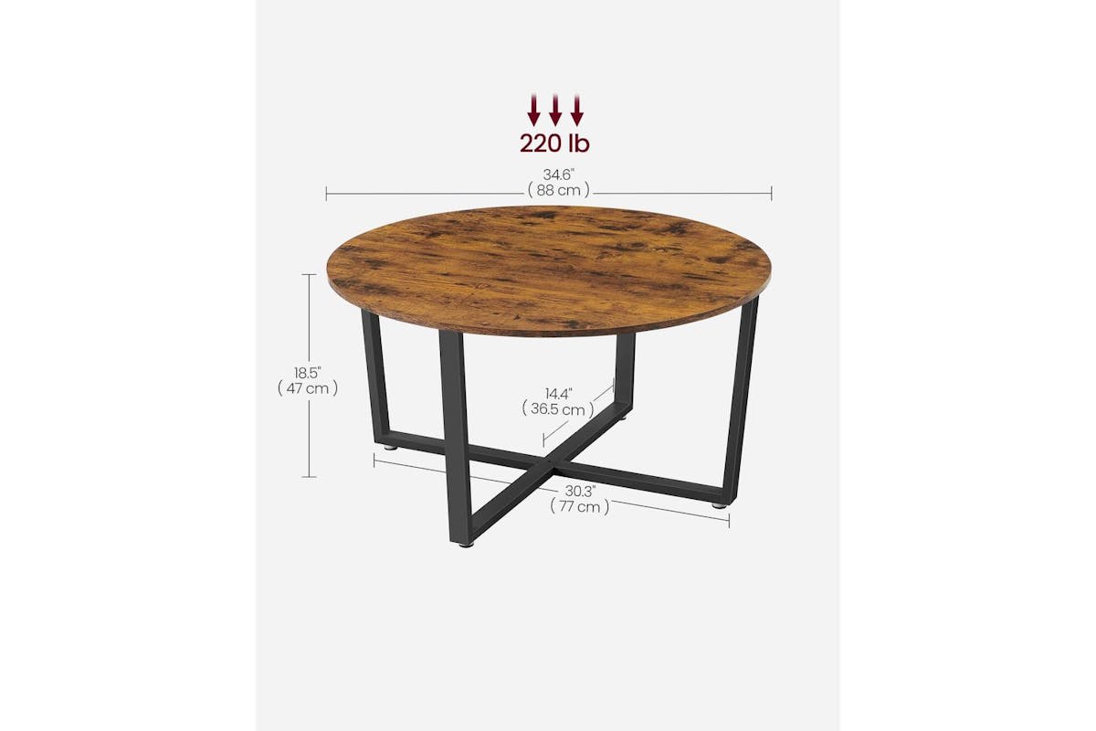 Coffee Table | Coffee Table | Particleboard And Steel | 88 X 47 Cm-5