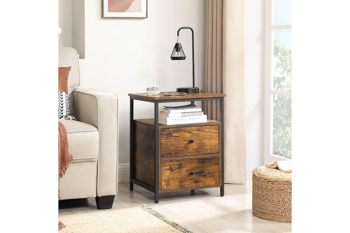 Vasagle End Table | Side Table | Particleboard And Steel | 45 X 45 X 60 Cm-3
