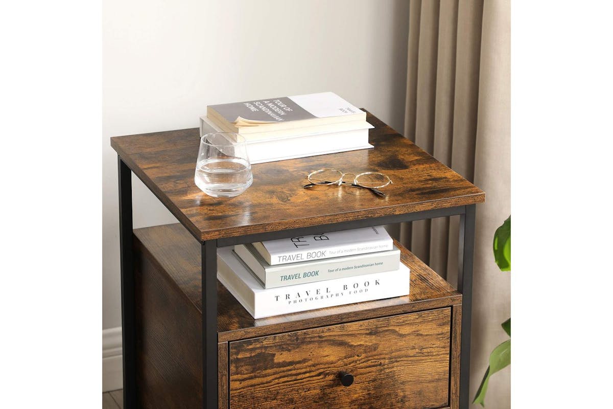 Vasagle End Table | Side Table | Particleboard And Steel | 45 X 45 X 60 Cm-5