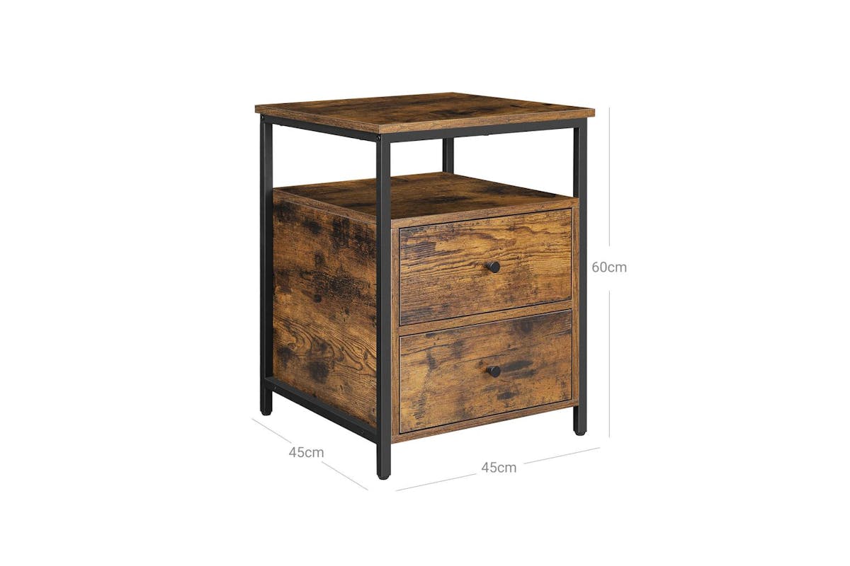 Vasagle End Table | Side Table | Particleboard And Steel | 45 X 45 X 60 Cm-7