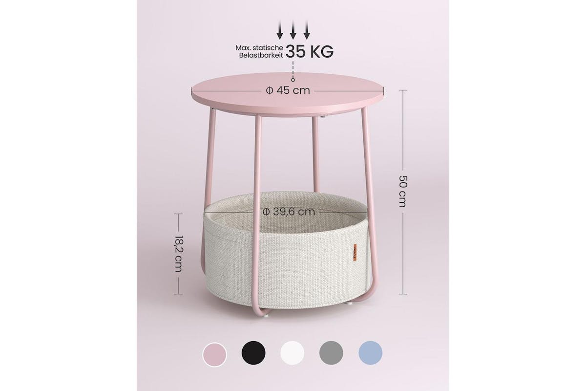 Vasagle End Table | Side Table | Wood Chipboard & Steel | 45 X 50 Cm-5