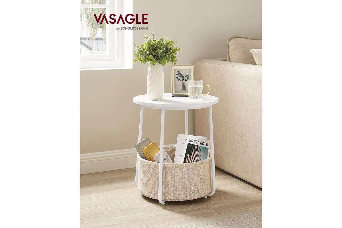 Vasagle End Table | Side Table | Particleboard And Steel | 45 X 50 Cm-2