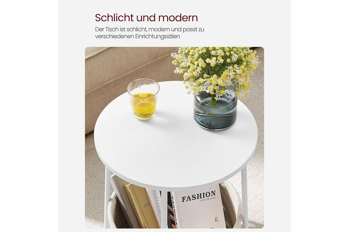 Vasagle End Table | Side Table | Particleboard And Steel | 45 X 50 Cm-5